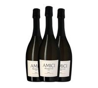 Amici Prosecco Brut Prosecco 75 spumoso blanco (Caja de 3 Botellas de 75 cl)