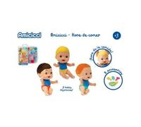 Cicciobello Amicicci Hora de Comer, Muñeco bebé Mini Blando y Divertido, con un pañal de Colores, para niñas Desde 3 años, Modelos y Colores Surtidos, Talla única