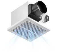 Amico - Ventilador de escape de baño, 1.5 sonidos, 110 CFM, bajo nivel de ruido, fácil de instalar, ventiladores de ventilación adaptados en el techo, no necesita acceso al ático, certificado UL