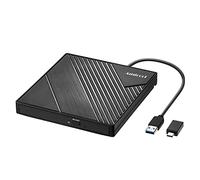 Amicool Unidad de DVD Externa Externa USB 3.0 USB C CD Unidad per Ordenador | portátil PC MacBook grabadora de DVD externa Windows 7/8.1/10/11 Linux Mac OS CD/DVD Reader portátil +/-RW ROM Unidad
