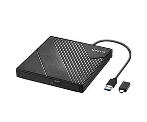 Amicool Unidad de DVD Externa Externa USB 3.0 USB C CD Unidad per Ordenador | portátil PC MacBook grabadora de DVD externa Windows 7/8.1/10/11 Linux Mac OS CD/DVD Reader portátil +/-RW ROM Unidad