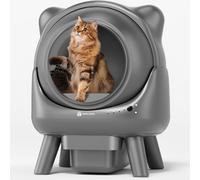 Amicura Cura X1 - Caja de arena para gatos autolimpiable con control de aplicación, sensor de seguridad (antipinchazos), contenedor de basura a prueba de olores, inodoro para gatos autolimpiable