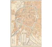 Amiens France Map Journal: Vintage Map Notebook