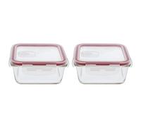 Amig 23628, Recipiente Hermético para Alimentos, 690 ml (Paquete de 2)