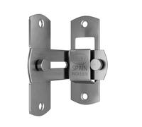 Amig - Aldabilla 40MM - Acero Inoxidable Pulido - Resistente a la Corrosión y Oxidación - Para Puertas Correderas - Embellecedor Cerradura Puerta Ezcurra, Mate, Acero Inoxidable