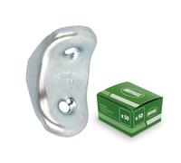 Amig - Ángulo de Acero Zincado - Juego 50 Piezas - Soporte para Estantes - Carga Máx 60 Kg - Fácil Instalación - Para Cocina, Baño, Oficina - Acero-zincado - 75 x 75 mm