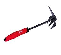 Amig - Azuela y horquilla de jardineria con Mango ABS y Cuerpo de Acero para Trabajos en Huerto y para Plantar en Casa - Herramientas para huerto de color Rojo-Negro - Medidas - 13".