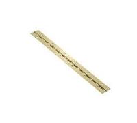 Amig - Bisagra de Piano | 1020 x 32 x 0,7 mm | Cantos Cuadrados | Ideal para Sujetar con Firmeza Puertas de Armarios y Tapas de Cajas o Baúles | Acero Latonado Barnizado