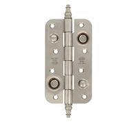 Amig - Bisagra de seguridad antipalanca para puerta de entrada - instalación embutida con canto redondo - 150 x 82 x 3 mm - acero inoxidable 18/8 acabado mate - Mod. 566