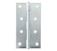 Amig - Bisagra Estrecha - 100 x 53 mm - Multiusos - Cantos Cuadrados - Apertura y Cierre Silencioso - Sujeta Puertas con Firmeza - Acero Zincado