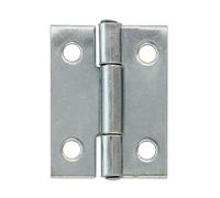 Amig - Bisagra Estrecha - 25 x 20 mm - Multiusos - Cantos Cuadrados - Apertura y Cierre Silencioso - Sujeta Puertas con Firmeza - Acero Zincado