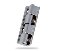 Amig - Bisagra para Armarios, Zamak, Latinado, 40 X 9 mm, Desmontable, Material resistente y duradero, Fácil de Instalar