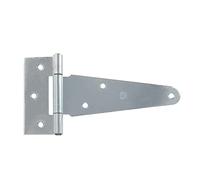 Amig - Bisagra Tipo T Plateada de Acero Zincado para Puertas Abatibles Lisas de Entrada y Paso, de Interior y Exterior y Armarios - 262 x 111 mm · Anti Óxido | Montaje Fácil y Rápido