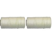 Amig - Bobina de Hilo de Algodón Torcido Blanco Mod.20200 - Bobina de Fibra Natural - Multiusos Ideal para Manualidades, Artesanía, Bricolaje, Paquetería y Amarre - Medidas: Ø 0,8 mm x 50 gr