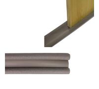 Amig - Burlete de Espuma Aislante para bajo Puertas - Doble Rodillo - Evita la Entrada de frío, Polvo o Insectos por Debajo de la Puerta - Gris - Polietileno