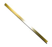 Amig - Burlete Modelo 3 - Burlete automático de atornillar - Cierre de Goma - Mecanismo Interior de Acero Inoxidable y Tope de latón - Autonivelable - Recortable - 82 cm - Oro - Aluminio