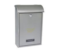 Amig - Buzón Mod. 2 INOX - Ranura Superior - Puerta con Cerradura - Acero Inoxidable - Inoxidable - 40 x 25 x 10 cm