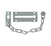 Amig - Cadena de Seguridad para Puertas Mod. 1 - Largo de la Cadena: 200 mm - Tirador de Embutir para Puertas de Entrada - Eslabones Resistentes de Acero - Cromado brillo