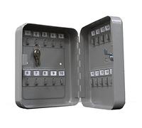 Amig - Caja Portallaves de Pared Mod.2171 de Acero Acabado en Gris Epoxi con Cerradura de Seguridad y 2 Llaves en Bruto | Cuelgallaves con Capacidad para 45 Llaves | Medidas: 300 x 240 x 70 mm