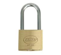 Amig - Candado de seguridad - Incluye 2 llaves - Arco largo - Latón y arco de Acero tratado - Para taquillas de gimnasio, puertas, armarios, maletas, mochilas - Un cierre - Ancho: 25 mm