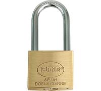 Amig - Candado de seguridad - Incluye 2 llaves - Arco largo - Latón y arco de Acero tratado - Para taquillas de gimnasio, puertas, armarios, maletas, mochilas - Doble cierre - Ancho: 50 mm