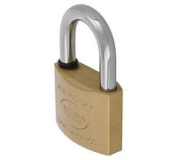 Amig - Candado de seguridad - Incluye 2 llaves - Arco Normal - Latón y arco de Acero tratado - Para taquillas de gimnasio, puertas, armarios, maletas, mochilas - Doble cierre - Ancho: 60 mm