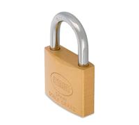 AMIG - Candado de Seguridad - Incluye 2 Llaves - Ideal para Taquillas y Maletas - Arco de Acero Tratado - 35 mm - Latón Mate