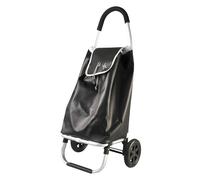 Amig - Carro de la Compra de 2 Ruedas - Bolsa Ajustable - Aluminio Ligero - Carga Máxima 15kg - Capacidad de 50 L - Medidas: 51 x 45 x 15 cm - Color: Negro