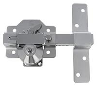 Amig - Cerradura de Sobreponer - 105 x 170 mm - Plateado - Cilindro de seguridad de 50 mm y Pestillo de Apertura - Resistente a la Extracción, Arranque y Rotura - Puertas de Entrada