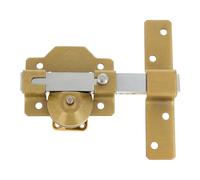 Amig - Cerrojo de Seguridad con Cilindro Redondo - Alta Resistencia a Extracción - Incluye 5 Llaves - 170 x 105 mm - Cerradura de Sobreponer - Acero - Cilindro 50 mm - Martelé