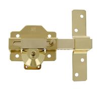 amig Cerrojo de Sobreponer para Puertas con Cilindro de Seguridad y Pestillo de Apertura de Acero con Acabado Martelé, 88 x 153 mm, Cilindro 70 mm, Incluye 5 Llaves de Punto