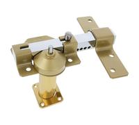 Amig - Cerrojo de Sobreponer para Puertas con Cilindro de Seguridad y Pestillo de Apertura - Acero - Acabado Martelé - Cilindro 70 mm - Incluye 5 Llaves de Punto - 105 x 170 mm