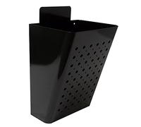 Amig - Cesta de publicidad - Buzón para Publicidad con Rejilla Frontal - Uso exterior - Acero - Negro - 22 x 36 x 19 cm