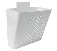 Amig - Cesta de Publicidad con Rejilla Frontal | Buzón Exterior para Propaganda | Para Paredes o Muros Exteriores de Portales o Entradas | Acero | Blanco | 32 x 36 x 19 cm