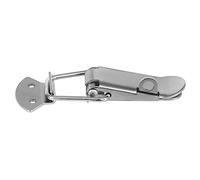 Amig - Cierre Para Caja - 2 Unidades - 60 x 16 mm - Cierre Metálico Con Muelle - Con Orificio Para Bloqueo Con Candado - Bolsa de 2 Unidades - Acero Niquelado