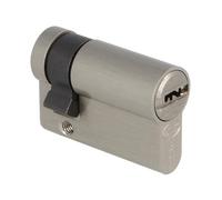 Amig - Cilindro Mod. 10010 - Medidas 62 (31-31) - Latón - Cromado mate - Alta seguridad para puertas
