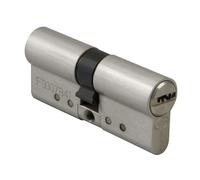 Amig - Cilindro Mod. 10010 - Medidas 70 (30-40) - Latón - Cromado mate - Alta seguridad para puertas