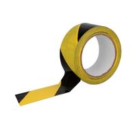 Amig - Cinta Adhesiva de Balizamiento - Para Señalización y Advertencia de Peligro - Resistente al Agua y Flexible - PVC - 50 mm x 30 m - Cinta Amarillo y Negro