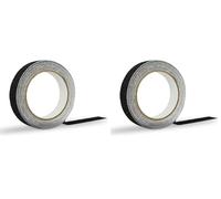 Amig - Cinta Antideslizante Adhesiva - 5m x 25mm - Color Negro - Fijación Extrafuerte y Resistente a Humedad - Ideal para Escaleras y Rampas (Paquete de 2)