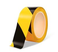 Amig - Cinta de Balizaje | Polietileno de Baja Densidad LDPE | 200 m de Longitud x 70 mm de ancho | Señalización para Delimitar Zonas de Seguridad | Color: Amarillo y Negro
