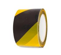 Amig - Cinta de Balizaje | 500 m de Longitud x 70 mm de ancho | Fabricada con Polietileno de Baja Densidad LDPE | Cinta de Señalización para Delimitar Zonas de Seguridad | Amarillo y Negro