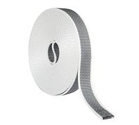 Amig - Cinta para Recogedor de Persianas Enrollables - Medidas 22 mm x 6 m - Resistente a Rayos UV y Abrasión - Color Gris/Blanco - Cuerda de Repuesto para Carrete