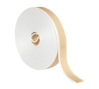 Amig - Cinta para Recogedor de Persianas Enrollables - Medidas 22 mm x 6 m - Resistente a Rayos UV y Abrasión - Color Beige/Blanco - Cuerda de Repuesto para Carrete