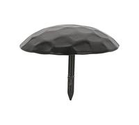 Amig - Clavo Embellecedor - Acabado Martilleado - Ø 30 x 25 mm - Forma Redonda - Ideal para Fijar en Armarios, Mesas o Puertas - Bolsas de 4 - Acero Negro