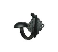 Amig - Colgador de Pared Decorativo Mod.103-70 x 70 x 85 mm - Perfecto para Colgar Abrigos, Ropa y Accesorios - Tipo Gancho - Estilo Forja - De Acero Acabado en Negro