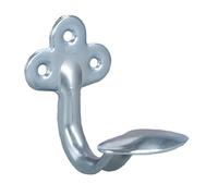 Amig - Colgador de Pared Metálico Mod.2 - Hierro Cincado Resistente - Ideal para Ropa, Abrigos, Bufandas y Bolsos - Estilo y Organización en Recibidores y Habitaciones, Zincado