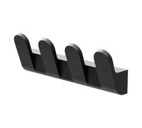 Amig - Colgador toalla baño Mod. Oma-7 | Toallero gancho Con tornillos incluidos | 175 x 58 x 40 mm | Zamak | Negro mate