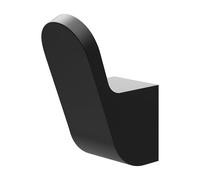 Amig - Colgador toalla baño Mod. Oma-8 - Toallero gancho Con tornillos incluidos - 25 x 58 x 40 mm - Zamak - Negro mate