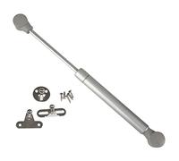Amig - Compás de Gas para Elevación de Puertas Abatibles de Muebles - Mod.97-247 x 15 mm - Resistencia de carga: 12 kg - Amortiguador para Apertura Ascendente sin Impacto - Plateado