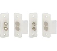 Amig - Conector Pasacorrientes para Puertas con 2 Bornes Mod. 2P - Amperaje Máximo: 2A - 48 x 16 mm - Permite el Paso de la Corriente Mientras la Puerta Está Cerrada - Nylon Blanco (Paquete de 2)